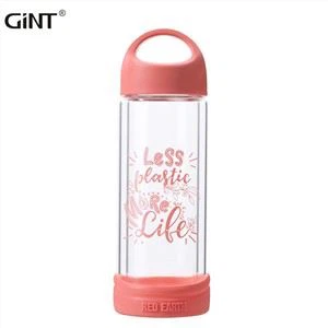 কাস্টমাইজড লোগো BPA-মুক্ত গ্লাস ওয়াটার বোতল
